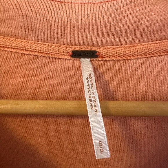 Free People x We The Free Ruby Fleece Shirt Jacket in Scarlett Ibis | Size Small - Picture 4 of 9